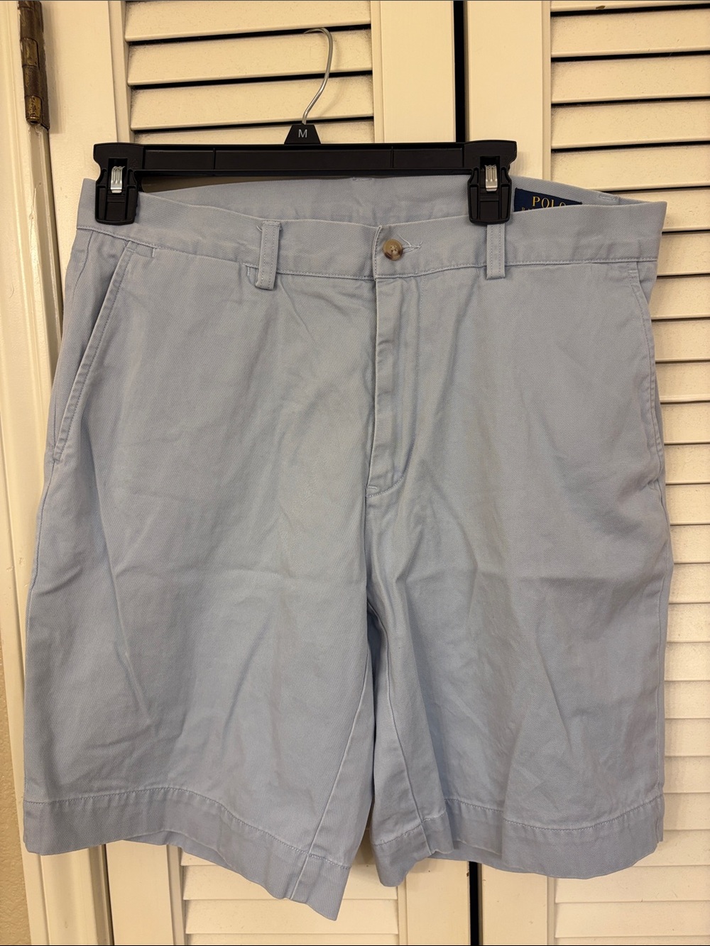 Polo by Ralph Lauren Pale Blue Flat Front Men’s Shorts